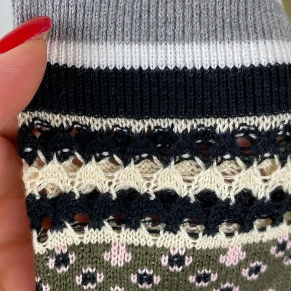 NWT Free People MIKAH LAYERING CUFF ARMY Thermal Long Sleeve Green - Picture 12 of 12